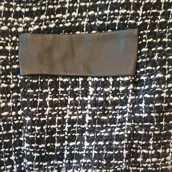 Zara trf Black and White Women's Tweed Top Size M - Picture 5 of 7